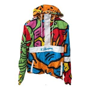 Vintage Keith Haring x Members Only Windbreaker Jacket